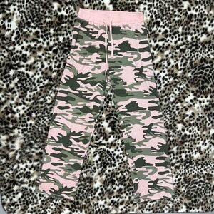 Y2K Pink Camo Lowrise Sweatpants